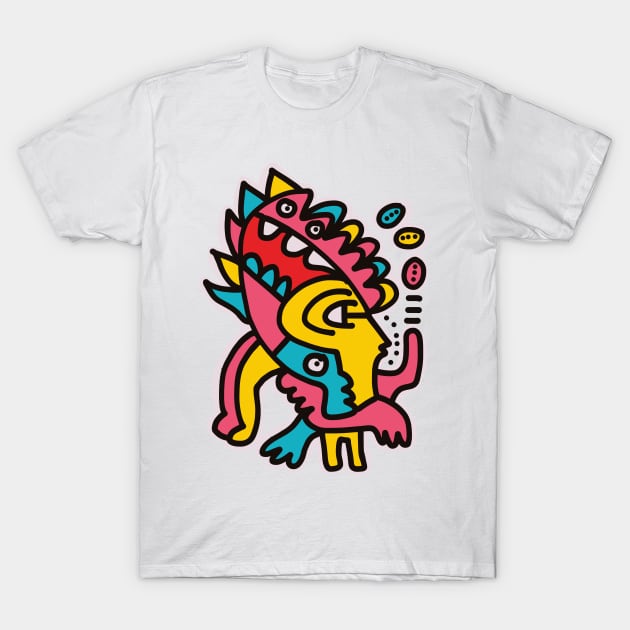 Cool Graffiti Art Funny Kids Design T-Shirt by signorino